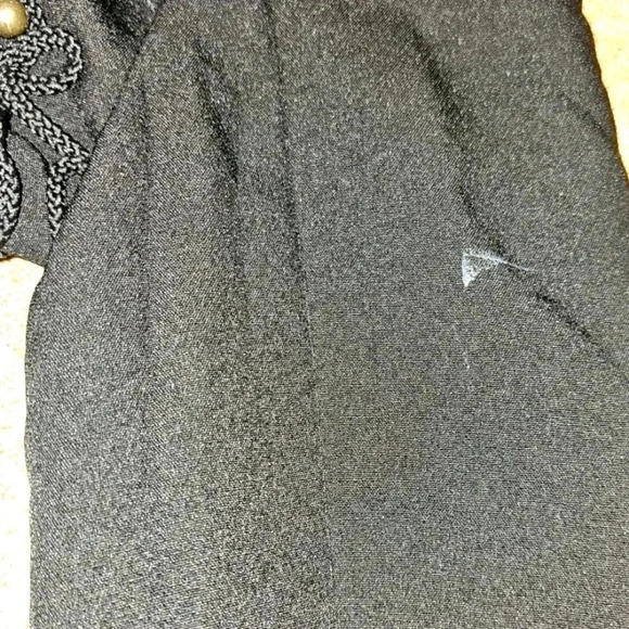 Glamor Girl Suit with beaded blazer, asymmetrical pleaded blazer, matching pants - Picture 7 of 7